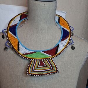 Masai Colorful Beaded Handmade Necklace